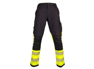 Bukse stretch Kl 1 gul/sort