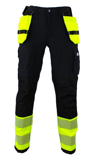 Buksehåndverk stretch gul/sort Kl 1