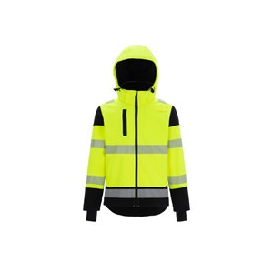Jakke softshell 5770 kl.3 gul/sort