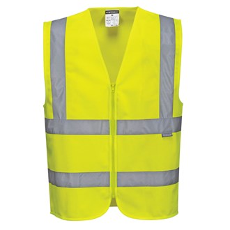 Refleks vest C375 kl 2 gul