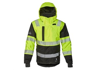 Vinterjakke kl.3 Skjold 2.0 gul/svart