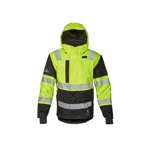 Vinterjakke kl.3 Skjold 2.0 gul/svart