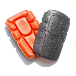 Kneputer orange/sort